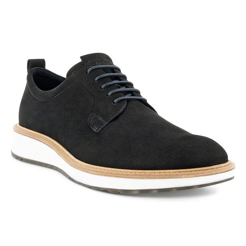 Men Business Ecco St.1 Hybrid - Derby Black - India PGACVT428